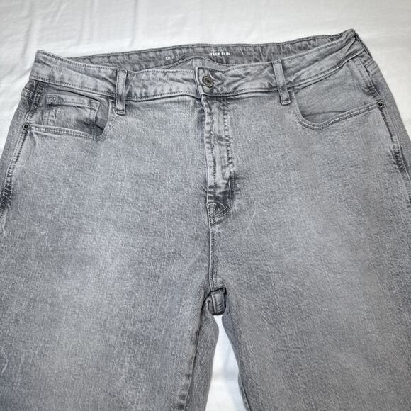 Old Navy Jeans Womens 14 Gray Vintage Slim Jeans Stretch Denim Smooth Pocket EUC - Picture 7 of 13